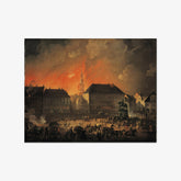 The Most Terrible Night. View of Kongens Nytorv in Copenhagen During the English Bombardement of Copenhagen at Night between 4 and 5 September 1807 by C.A. Lorentzen - thumbnail_0_nf_67672aa7b7c995d950163f5f